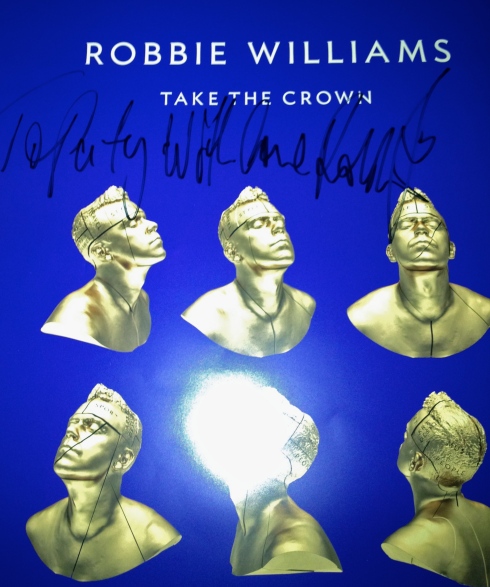 autógrafo Robbie Williams