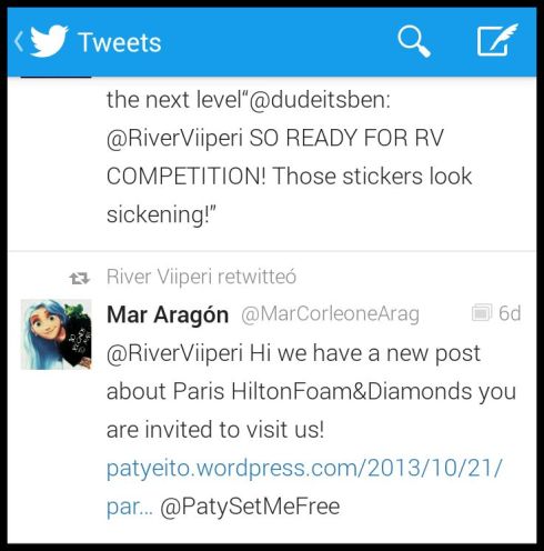 River Viiperi novio de Paris Hilton también apoyándonos! 